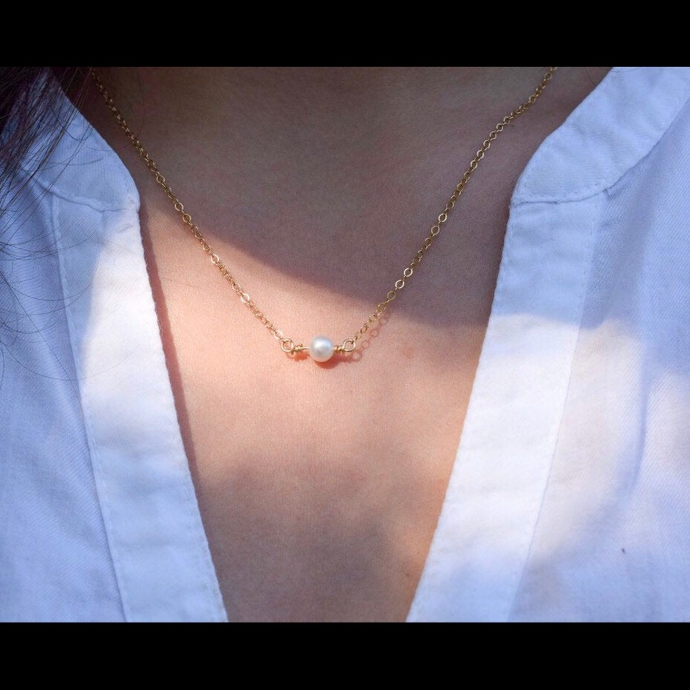 14k pearl necklace
